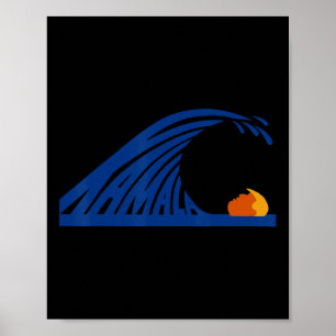 Póster De Gatos Azules Para Kamala Divertido Trump Para L