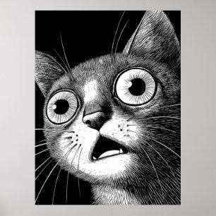 Poster de gatos de psicólogos - Arte de Guay Retro