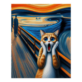 Poster de gatos gritando
