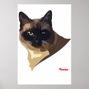 Póster de gatos Meeow