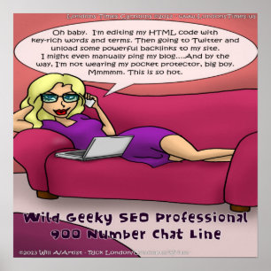 Póster de Geeky 900 Number SEO Girls Gone Wild