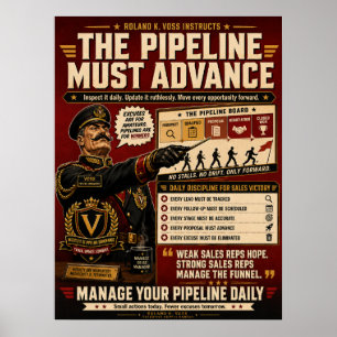 Póster de Gestión de Canal de Ventas Roland K. V