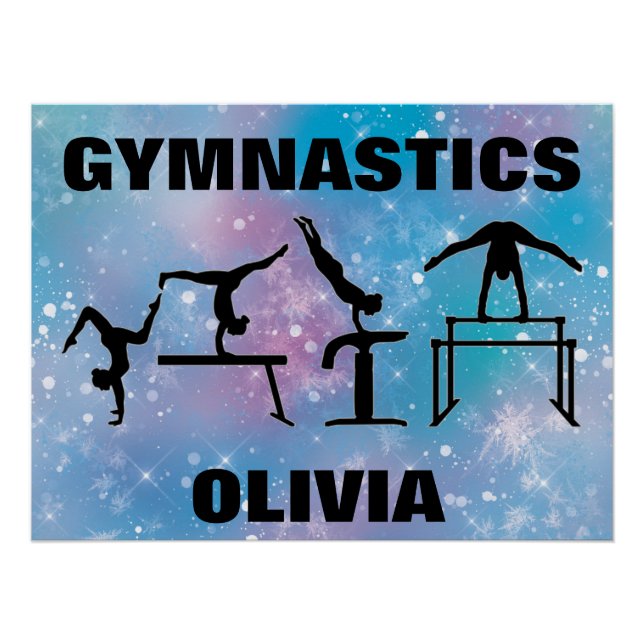 Póster de Gimnasia Azul Glam (Anverso)
