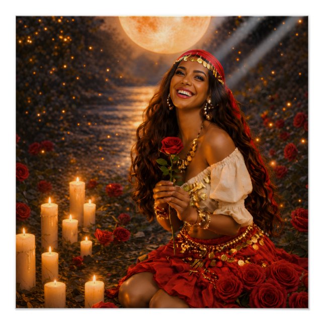 póster de gitana roja o descargar  (Anverso)