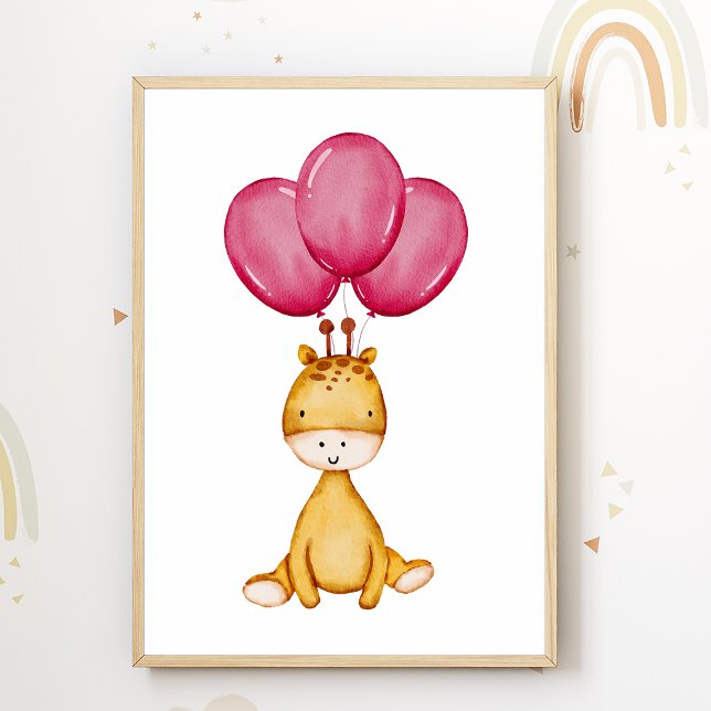 Póster de globo de jirafa para decoración de habit (Subido por el creador)
