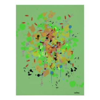Poster de Glosia Acrílica Splatter