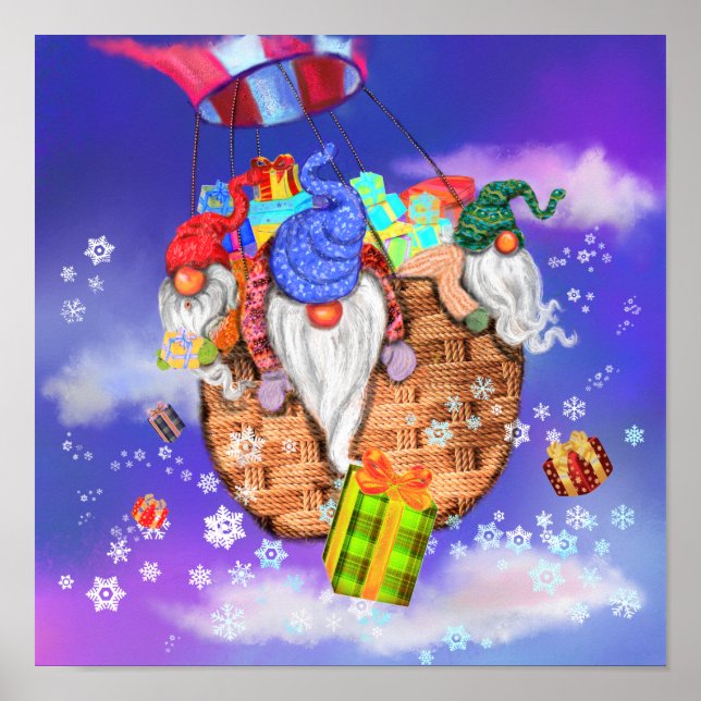 Póster de Gnomos de Navidad (Frente)