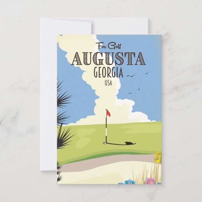 Poster de golf Augusta Georgia (Anverso)