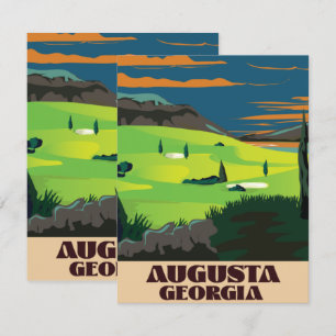 Poster de golf Augusta Georgia
