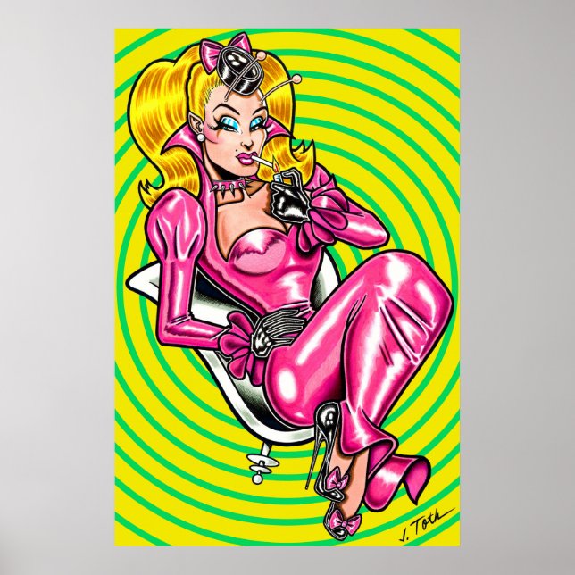 Póster de goma Vana DeVinyl™/Pretty in Pink (Frente)