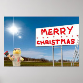 Póster de Grafiti Feliz Navidad
