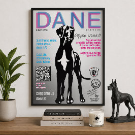 Póster de Gran Danés para Vendedor de Cachorros