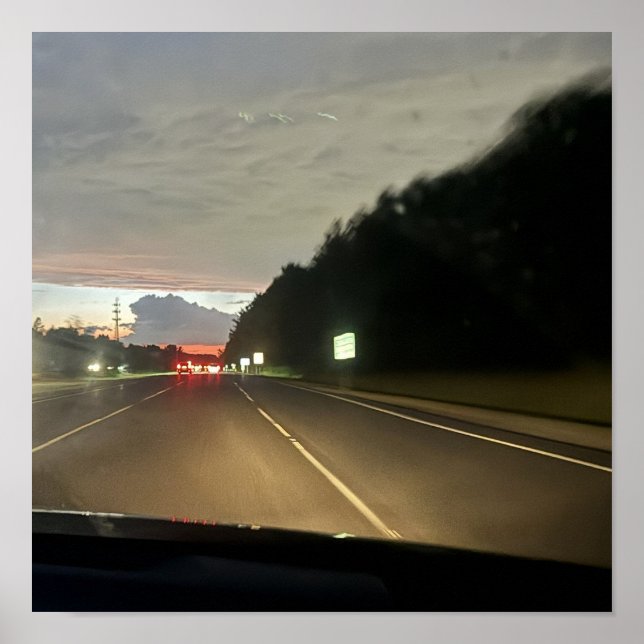Póster de gran nube de tormenta (Frente)