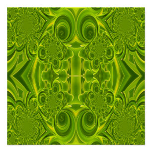 Poster de Green Vibrant Swirl Perfect