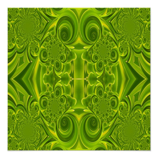 Poster de Green Vibrant Swirl Perfect (Anverso)