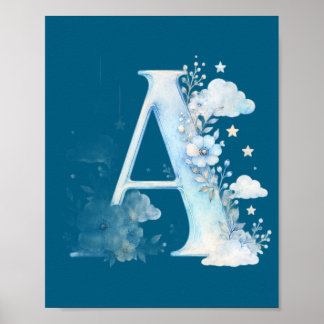 Póster de guardería alfabético