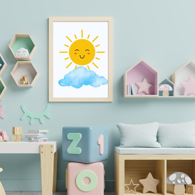 Póster de guardería Sol y nubes (Subido por el creador)