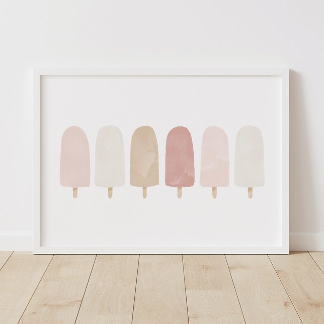 Póster de habitación de niñas con paleta de acuare (Subido por el creador)