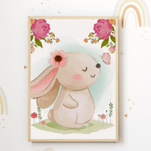 Póster de habitación de niños de conejito lindo Im (Subido por el creador)