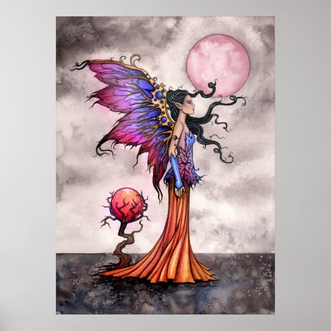 Póster de hada de fantasía de Fae Abigail (Frente)
