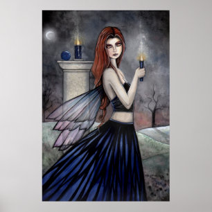 Póster de Hada de la Vela Gótica por Molly Harriso