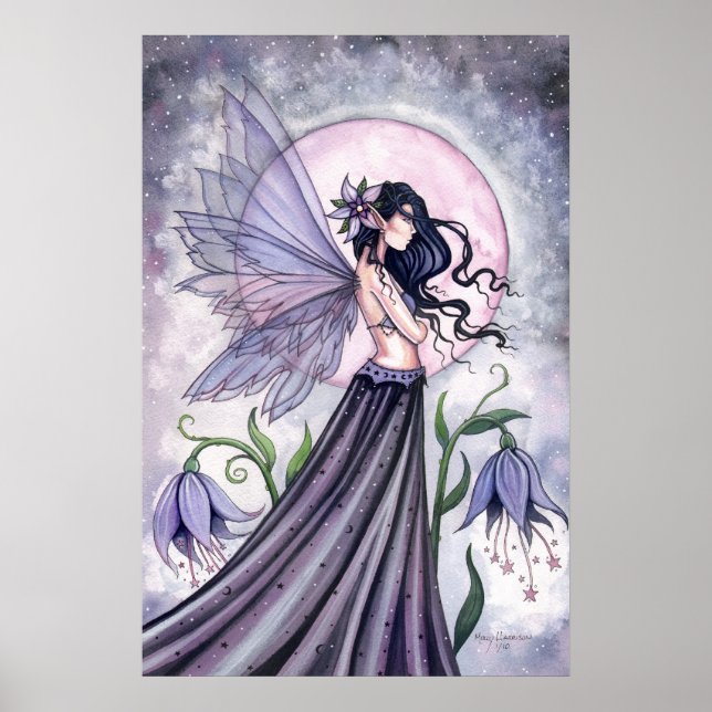 Póster de Hada de Noche Mística por Molly Harrison (Frente)