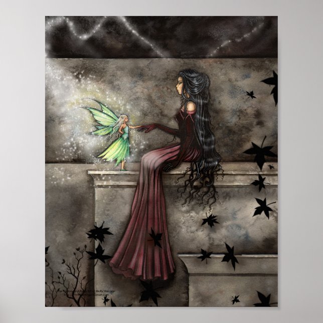 Póster de Hada Gótica Impresión de Arte de Fantasí (Frente)