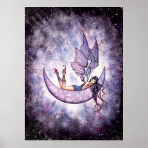 Póster de Hada Violeta en la Luna por Molly Harris