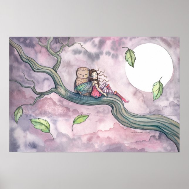 Póster de Hada y Búho de Nana en el Viento (Frente)