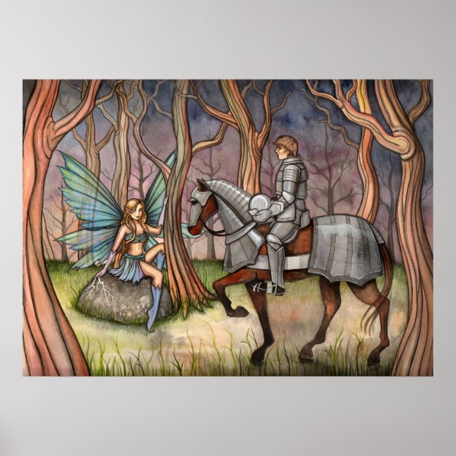 Póster de Hada y Caballero por Molly Harrison (Frente)