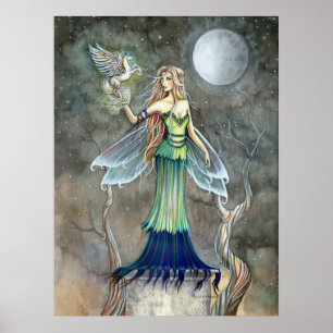 Póster de Hada y Pequeño Pegaso por Molly Harrison