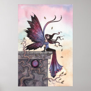 Póster de hadas de fantasía gótica Amethyst Dream