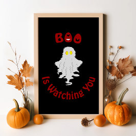 Póster de Halloween | Boo te está vigilando