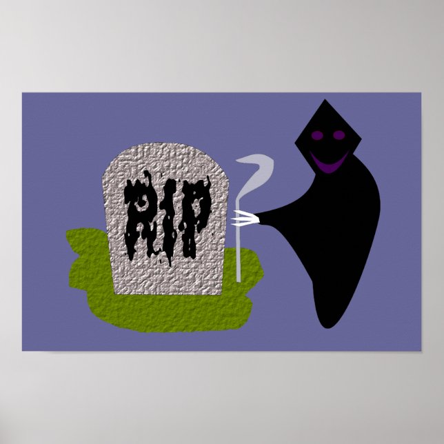 Póster de Halloween de Muerte en el Cementerio (Frente)