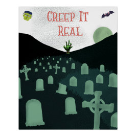 Poster de Halloween para exhibición en habitación 