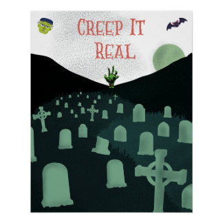 Poster de Halloween para exhibición en habitación 