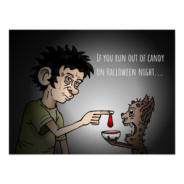 Póster de Halloween Truco o trato (Anverso)