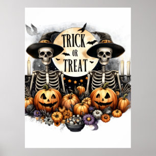 Póster de Halloween 'Truco o Trato' para pared