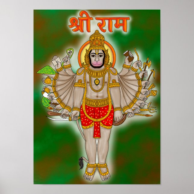 Póster de Hanuman (Frente)