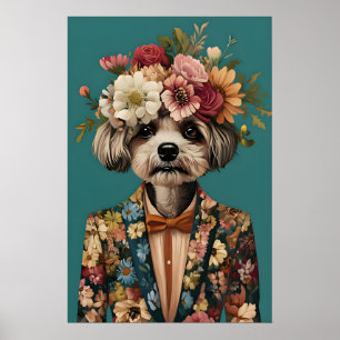 Póster de Havanés con Traje, Retrato de Havanés