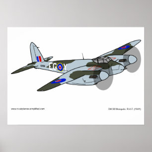 Póster de Havilland Mosquito (1941)