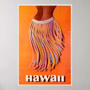 Póster de Hawái Arte de viaje hawaiano Viajero por
