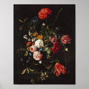 Póster de Heem Flower Vase Painting