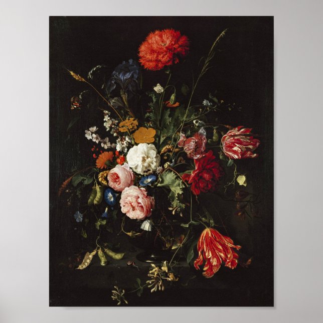 Póster de Heem Flower Vase Painting (Frente)