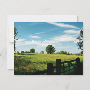 Póster de hermoso paisaje rural