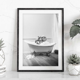Póster de Hipopótamo en bañera