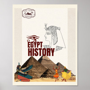 Póster de Historia del Antiguo Egipto Arte de Pa