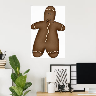 Póster de hombre de jengibre
