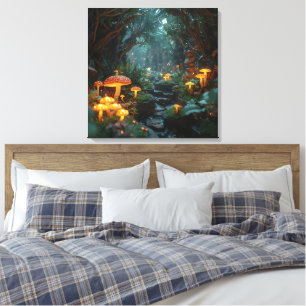 Poster de hongos místicos - Decoración del bosque
