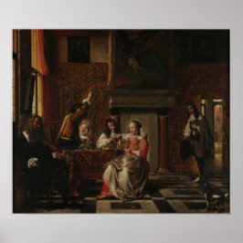 Póster De Hooch - Compañía feliz